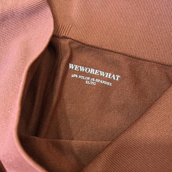 WeWoreWhat Active Seamless Circular Knit Leggings in Cinnamon Stick size XL NWT - Picture 10 of 12